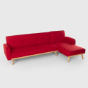 Sofá cama reclinable de 3 plazas en textil Diseño nórdico clic clac Palmas Venta