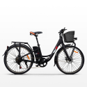 Bicicleta eléctrica ebike para mujer con canasta 250W RKS XT1 Shimano Descueto