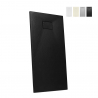 Plato de ducha a ras de suelo rectangular de resina 160x70 diseño moderno Stone 