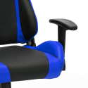 Silla ergonómica gamer y de oficina con cojines y apoyabrazos direccionales de diseño Sky Descueto
