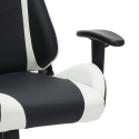 Silla Gamer y de oficina ergonómica con cojines y apoyabrazos direccionales diseño SilverStone Descueto