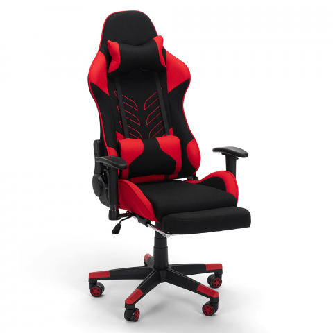 Silla de oficina Gaming sillón de diseño moderno con cojines y apoyabrazos Misano Fire Promoción