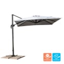 Parasol Jardín 2.5 metros Cuadrado Excéntrico Aluminio Bar Hotel Paradise
