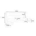 Sofá cama de microfibra efecto terciopelo 2 plazas diseño Ametista Stock