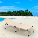 Tumbona de playa para jardín de aluminio Seychelles 