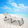 Tumbona de playa para jardín de aluminio Mauritius plegable 