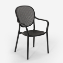 Silla de comedor moderna para bar, restaurante y cocina al aire libre en polipropileno Clara 