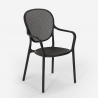 Silla de comedor moderna para bar, restaurante y cocina al aire libre en polipropileno Clara 