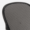 Silla de comedor moderna para bar, restaurante y cocina al aire libre en polipropileno Clara 