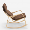 Sillón mecedora de madera con diseño escandinavo Aalborg 