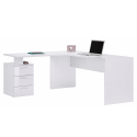 Escritorio de oficina moderno  con cómoda de 3 cajones New Selina 180x160 cm Venta