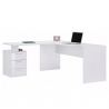 Escritorio moderno en esquina 180x160 con cajonera de 3 cajones New Selina Venta