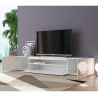 Mueble TV de diseño con puertas abatibles de cajón 200cm Daiquiri White L Venta