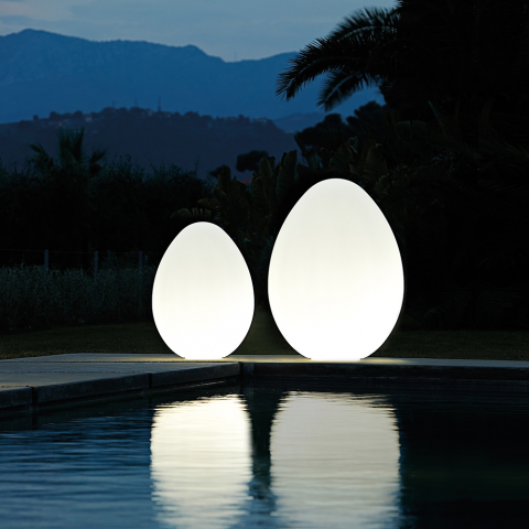 Lámpara de pie Egg de diseño moderno Slide Dino Promoción