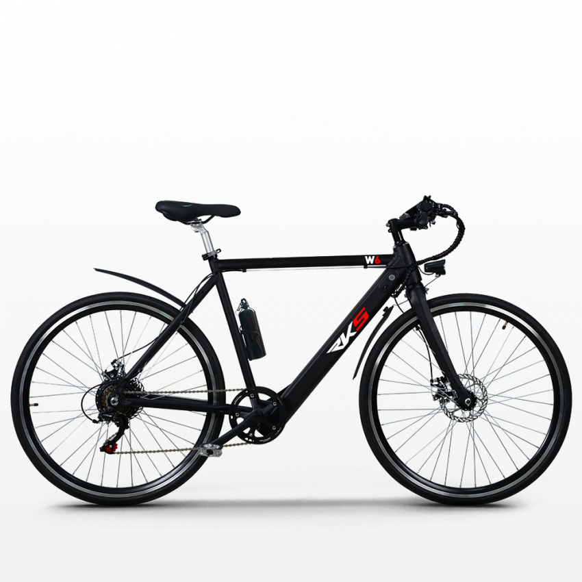 E-bike bicicleta eléctrica 26 pulgadas City efahrrad Shimano Pedelec 250w Li-ion blanco 