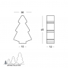 Lámpara de pie de mesa árbol de Navidad de diseño moderno Slide Lightree Medidas