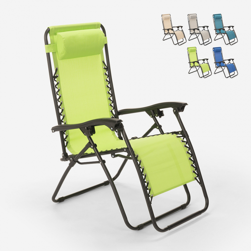 Tumbona plegable para playa jardín multiposición Emily Zero Gravity Oferta
