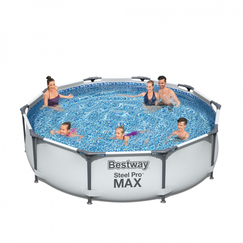Bestway Steel Pro Max Pool Set piscina elevada redonda Efecto Mosaico 366x76cm 56416 Promoción