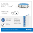 Bestway Steel Pro Max Pool Set piscina elevada redonda Efecto Mosaico 366x76cm 56416 Stock