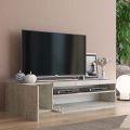 Mueble TV moderno con puerta y cajón abatible 150cm Daiquiri Concrete M Promoción