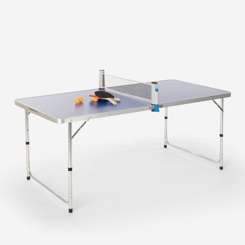 Mesa de ping pong interior plegable raquetas de red exterior Backspin 160x80 cm Promoción