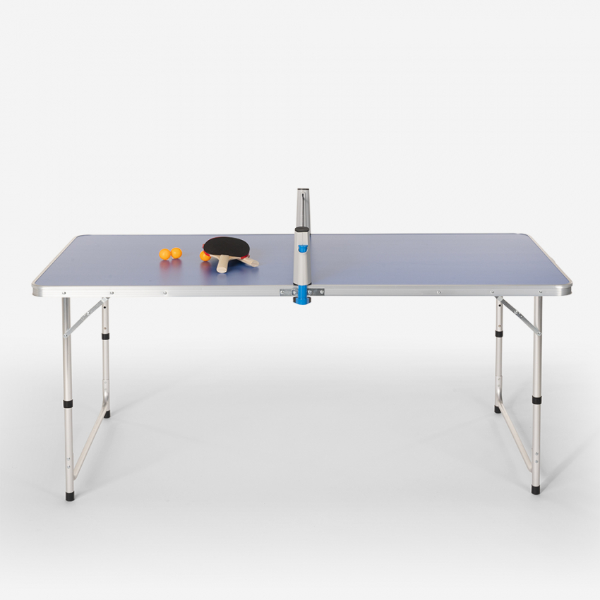 mesa reglamentaria de ping-pong plegable mediante barras articuladas * -  TRAZOIDE