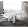 Mesa extensible blanca de diseño moderno 90-180x90cm salón y cocina Jesi Liber Rebajas