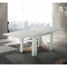 Mesa para comedor extensible 90-180x90cm de diseño madera blanca Jesi Liber Wood Rebajas