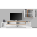 Mueble para salón de diseño moderno de madera blanca Corona Moby Rebajas