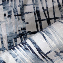 Alfombra gris azul de pelo corto de diseño moderno y contemporáneo Double CEL001 Oferta