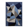 Alfombra para salón diseño geométrico moderno gris azul Milano BLU016 Venta