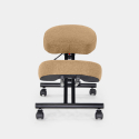 Silla ergonómica de rodillas postural modelo sueco de tejido Balancesteel Lux 
