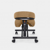 Silla ergonómica de rodillas postural modelo sueco de tejido Balancesteel Lux 