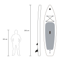 Tabla de paddle surf hinchable stand up paddle 12'0 366cm Poppa 