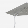 Paraguas 3 metros brazo descentralizado blanco hexagonal acero anti UVv Dorico Catálogo
