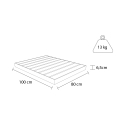 Plato de ducha de madera para piscina exterior jardín 100x80cm Arkema Design Top D106 Stock