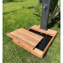 Plato de ducha de madera para piscina exterior jardín 100x80cm Arkema Design Top D106 Descueto