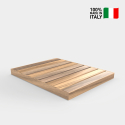 Plato de ducha de madera para piscina exterior jardín 100x80cm Arkema Design Top D106 Venta