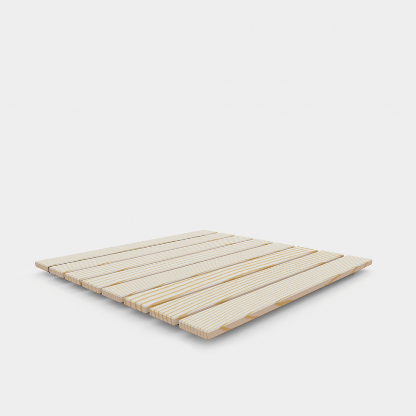 Plato de ducha exterior de madera, para piscina y jardín 80x80cm Arkema Design Ecowood D107 Promoción