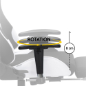 Silla ergonómica para juegos de oficina con almohada lumbar y cervical Misano Elección