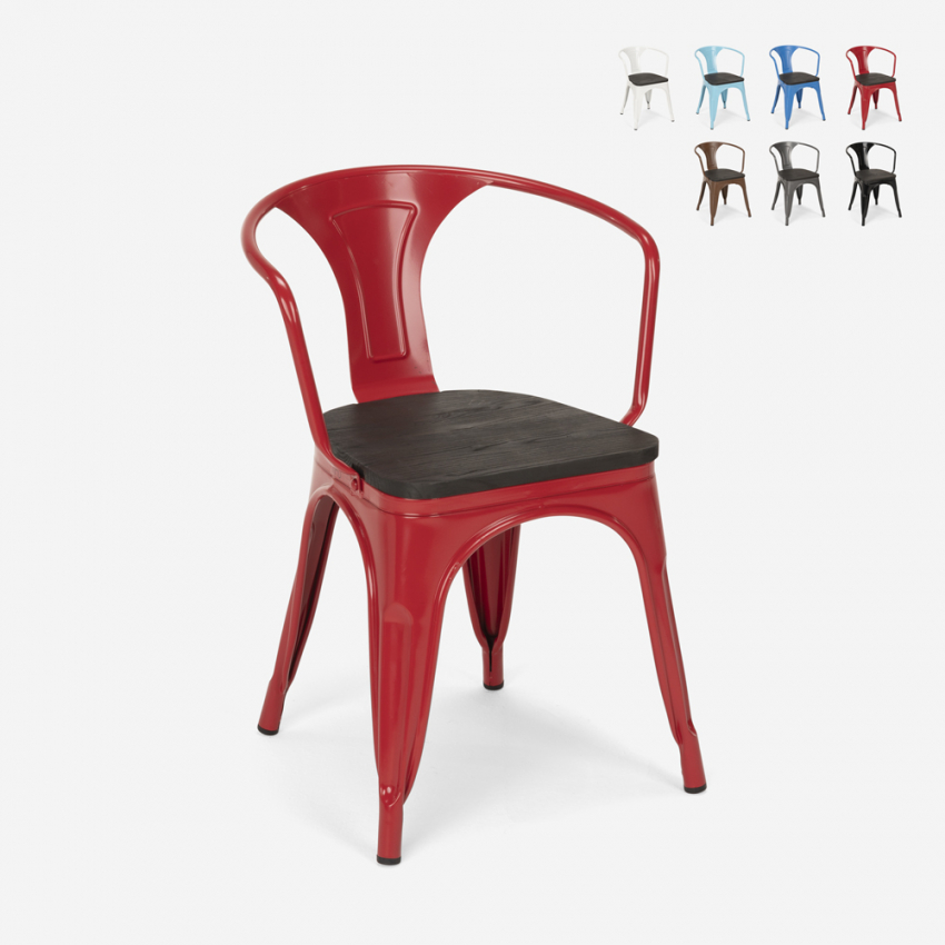 sillas de comedor de metal y madera estilo industrial steel wood arm Coste sillas de comedor de metal y madera estilo industrial steel wood arm Coste