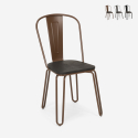 sillas de acero estilo de diseño industrial para bar y cocina ferrum one Oferta