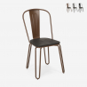 sillas de acero estilo Lix de diseño industrial para bar y cocina ferrum one Oferta