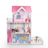 Casa de muñecas de madera de 3 pisos con accesorios Pretty House XXL Oferta