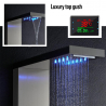 Columna de ducha de acero con pantalla LED, Diseño Moderno con hidromasaje Abano Compra