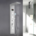 Columna de ducha de acero con pantalla LED, Diseño Moderno con hidromasaje Abano Stock
