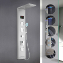 Columna de ducha de acero con pantalla LED, Diseño Moderno con hidromasaje Abano Modelo