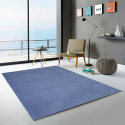 Entrada de la sala de estar con alfombra frisee azul Casacolora CCAZZ Promoción
