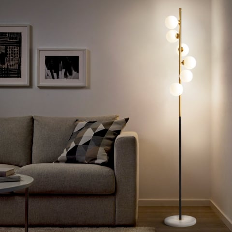 Lámpara LED de diseño moderno con base de mármol Alibreo