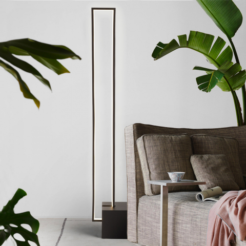 Lámpara de pie LED de diseño rectangular minimalista moderno Sirio
